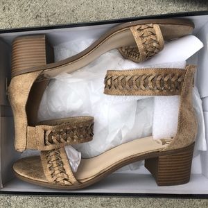 NWOT Fergalicious Brown Woven Sandals